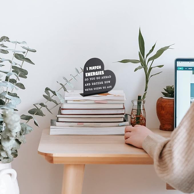 Funny Office Gift for Women, Boss, Coworker, Men, Staff, Funny Office Desk Decor for Women, Men, Coworker, Mom, Friends, Boss, Lady, Funny Desk Decor for coworkers, Women, Cute Desk Decor H7 - LeafyLoom