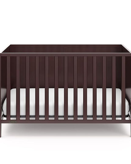 Graco Theo 3-in-1 Convertible Crib (Espresso) - GREENGUARD Gold Certified, Converts to Toddler Bed & Daybed, Fits Standard Full-Size Crib Mattress, 4 Adjustable Mattress Heights - LeafyLoom