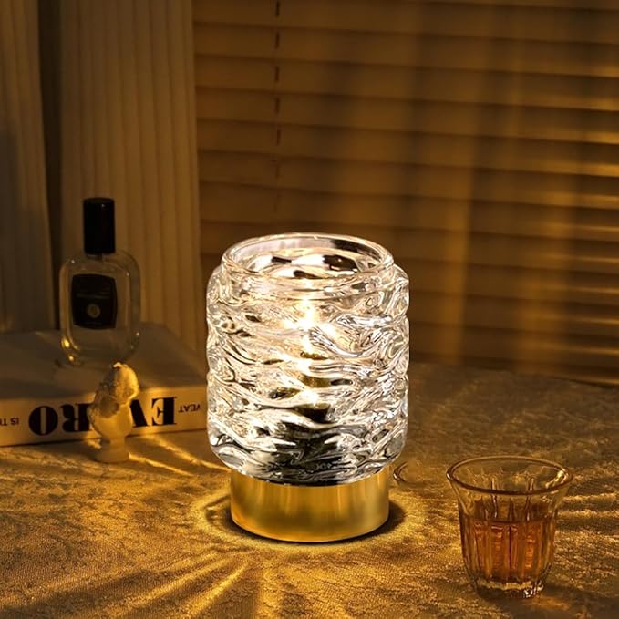 Battery Operated Lamp with Timer,Glass Cordless Lamps with LED Bulb,Decorative Lights for Living Room Bedroom Tabletop Entryway Centerpiece Gift (White) - LeafyLoom