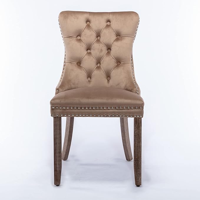 NicBex Haerin-SD-00114-LWJ Dining Chairs, 25.5"x19.7"x37.4", Khaki - LeafyLoom