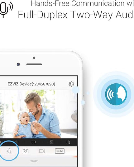 EZVIZ Indoor Security Camera 1080P WiFi Baby Monitor, Smart Motion Detection, Two-Way audio, 40ft Night Vision, Works with Alexa & Google Assistant(C1C) EZVIZ