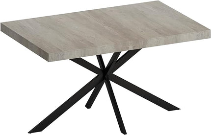 NicBex 70.87Inch Rectangular Stretch Dining Table,Modern Kitchen Table with Grey Carole Top and Storage Box for 6 to 8,Large Dining Room Table for Kitchen,Small Space and Living Room,Space-Saving,Grey - LeafyLoom