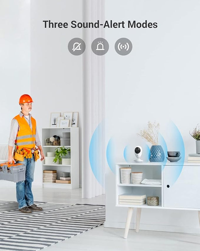 EZVIZ Indoor Security Camera 1080P, Motion Alert, Night Vision, Baby/Pet/Elder Monitoring, 2-Way Talk, Compatible with Alexa Google (C2C) EZVIZ