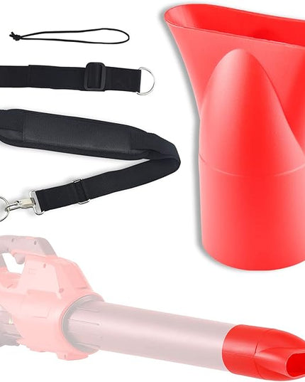 Leaf Blower Flat Nozzle for Milwaukee M18 2724-20 2724-21 Fuel Leaf Blower, Quick Drying Cleaning Other uses, Designed Positioning Ring Inside The Nozzle The Easier Installation (Red) - LeafyLoom