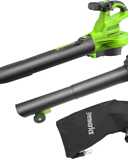 Greenworks 40V (230 MPH / 505 CFM / 75+ Compatible Tools) Cordless Brushless Leaf Blower / Vacuum, Tool Only - LeafyLoom
