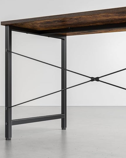 CubiCubi Computer Desk, 40 inch Home Office Small Desk, Modern Simple Style PC Table for Home, Office, Study, Writing, Vintage Brown - LeafyLoom