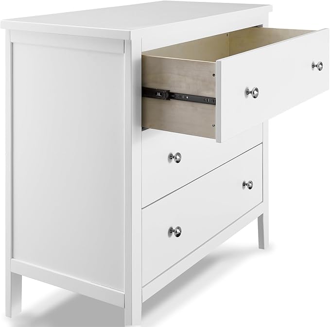 Delta Children Campbell Dresser, Bianca White - LeafyLoom