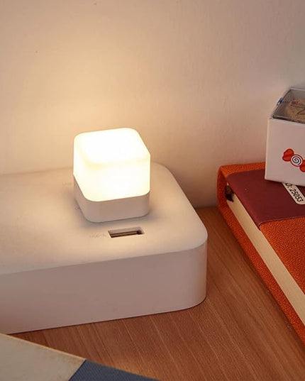 Mini USB Night Lights，Plug in LED Bulb，Flexible Ambient Light ，Emergency Lighting，Compact，Ideal for Bedroom，Bathroom，Nursery，Hallway，Outdoor Camping，Reading（Combination）(8 Pack,Warm White) - LeafyLoom