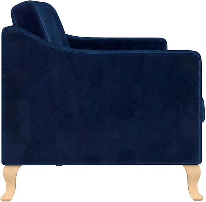 Mr. Kate Tess Sofa with Soft Pocket Coil Cushions, Small Space Living Room Furniture, Blue Velvet - LeafyLoom