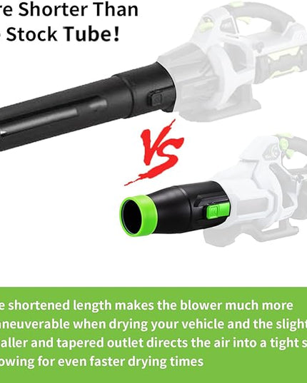 Car Drying Nozzle for EGO Leaf Blower Nozzle Work for 530 575 580 615 650 765 670- Bare Nozzle 1 Pack - LeafyLoom