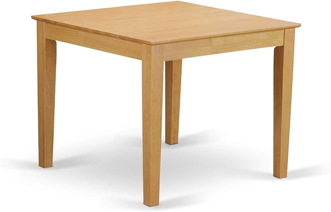 East West Furniture OXAN5-OAK-C Oxford 5 Piece Kitchen Set for 4 Includes a Square Table and 4 Linen Fabric Dining Room Chairs, 36x36 Inch - LeafyLoom