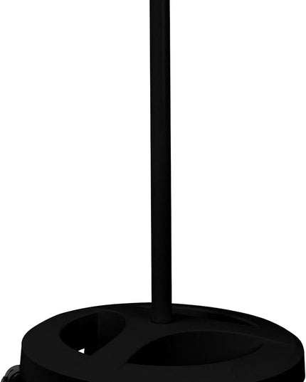 Neatfi 6-Wheel Rolling Base Floor Stand, Compatible for LED Desk Lamp and Magnifying Lamps, Versatile Stand for Work, Study, and Needlework (Black) - LeafyLoom