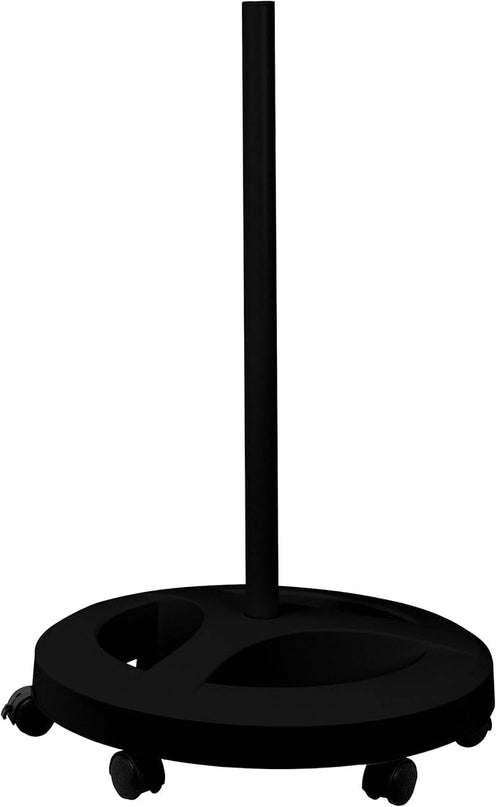 Neatfi 6-Wheel Rolling Base Floor Stand, Compatible for LED Desk Lamp and Magnifying Lamps, Versatile Stand for Work, Study, and Needlework (Black) - LeafyLoom