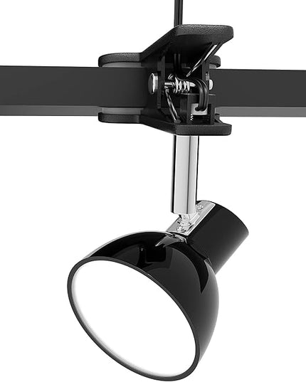 Clip on Light 5W Ultra Bright 330° Rotation Book Reading Clip on Lamp for Bed/Bedside Headboard/Table/Bunk/Desk Lighting Black - LeafyLoom