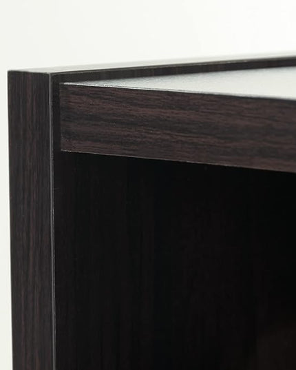Sauder Beginnings 3 Bookcase/Book shelf, L: 24.57" x W: 11.50" x H: 35.28", Cinnamon Cherry finish - LeafyLoom