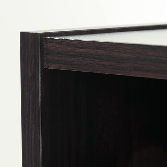Sauder Beginnings 3 Bookcase/Book shelf, L: 24.57" x W: 11.50" x H: 35.28", Cinnamon Cherry finish - LeafyLoom