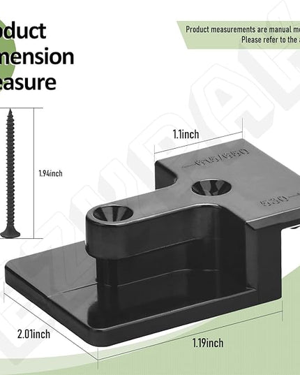 Blower Mounting Bracket for EGO 530, 615, 650, LB5300 Leaf Blower, with Blower Battery Bracket - Black - LeafyLoom