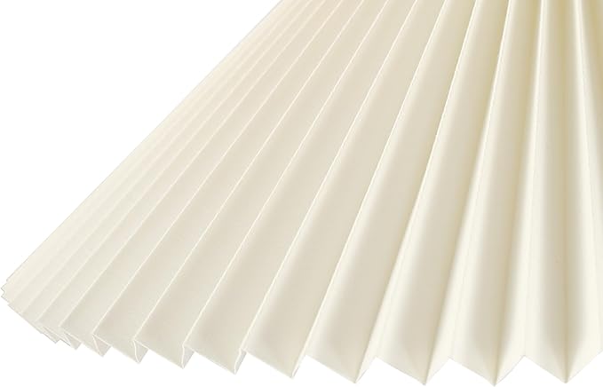 Globe Electric Novogratz x 61000043 Novogratz x Globe 62" Floor Lamp, Faux Wood Finish, White Pleated Fabric Shade, Pivot Joint on Shade, in -Line On/Off Foot Switch, Black Cord, Reading Lamp - LeafyLoom