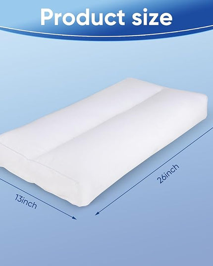 Knee Pillow for Side Sleepers, 5 Inch Height Between Leg & Under Knee Pillow for Back Sleepers - Leg Pillow with 1100G 7D High Suppot Alternative for Relieving Leg, Back, and Knee Pain - LeafyLoom