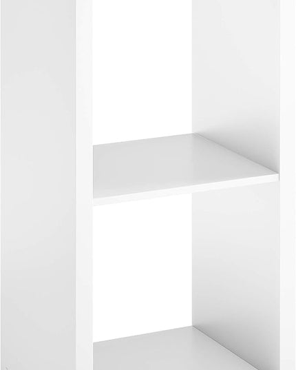 ClosetMaid 2 Cube Storage Shelf Organizer Bookshelf with Open Back, Vertical or Horizontal, Easy Assembly, Wood, White Finish - LeafyLoom