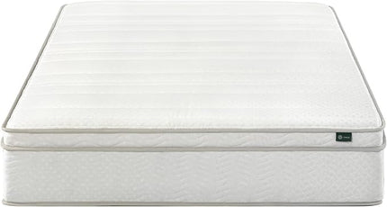 ZINUS 12 Inch Foam and Spring Hybrid Mattress [New Version], Full, Fiberglass free, Medium Firmness, Durable Support, Certified Safe Foams & Fabric, Mattress in A Box - LeafyLoom