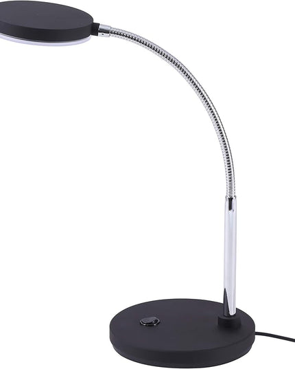 Bostitch Office LED Metal Gooseneck Desk Lamp, Flicker Free, Adjustable Head (VLED1800BK), Black - LeafyLoom
