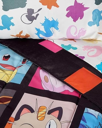 Pokémon, "Kanto Favorites" Twin Bed in a Bag Set, 64" x 86", Twin, Multi Color - LeafyLoom