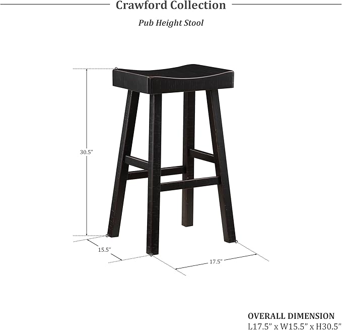 Lexicon Bar Table Set for 3, Small Kitchen table set Kitchen Island Table with 3 Saddle Bar Stools, 4 Piece Dining Table Set for Breakfast Nook, Living Room, Apartment, Pub Height, Black - LeafyLoom