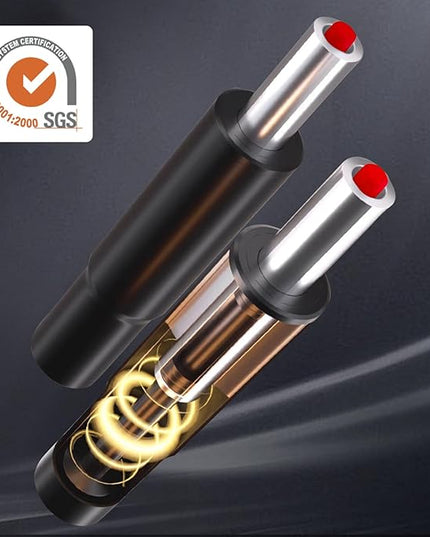 Premium Office Chair Cylinder Replacement - Universal Heavy-Duty Class 3 Hydraulic Piston with 1000lbs Load Capacity - Designed to Elevate Your Office Experience (Blcak, Gas Lift) - LeafyLoom