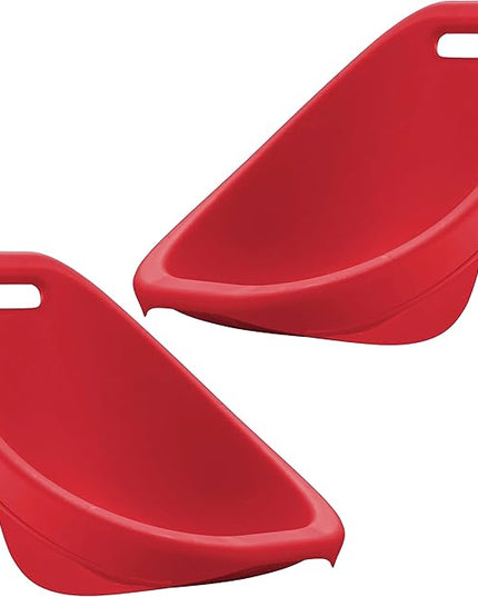 American Plastic Toys Little Kids (2-Pack, Red), Stackable, Lightweight, & Portable, Reading, Gaming, TV, Outdoor & Indoor, 50lb Max Scoop Rocker - LeafyLoom