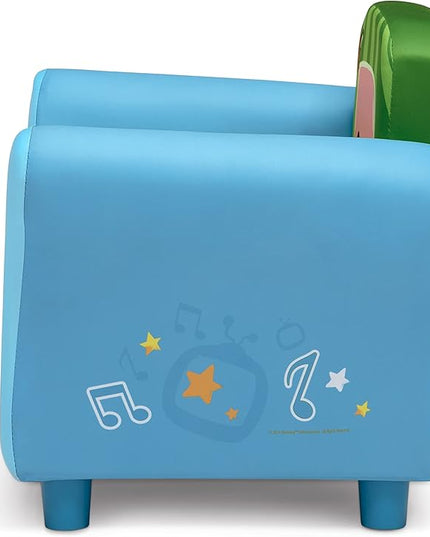 Delta Children Colorful Kids Upholstered Chair, One Size, Cocomelon - LeafyLoom