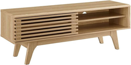 Modway Render Mid-Century Modern Low Profile 48 Inch TV Stand in Oak, 48" - LeafyLoom