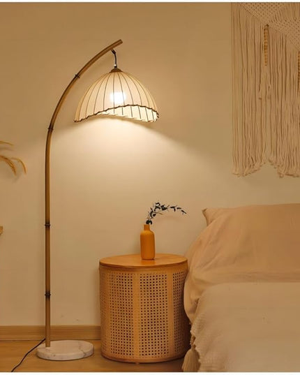 LED Floor Lamp for Living Room,Full Spectrum LED Modern Floor Lamp with Adjustable Brightness, Standing Lamp with Button, Dimmable Reading Floor Lights - LeafyLoom