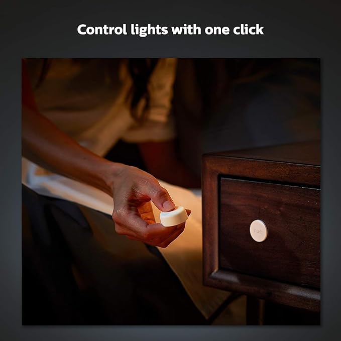 Philips Hue Wireless Smart Light Switch Button, White - 1 Pack - Portable and Battery Powered - Smart Home Control - Requires Hue Bridge - Easy, No-Wire Installation Philips