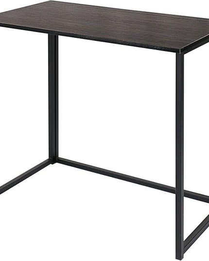 Leopard Outdoor Products Folding Computer / Laptop Table for Small Spaces, Space-Saving Home Office / Writing Desk, Compact Study Reading Foldable Desk (Black) - LeafyLoom