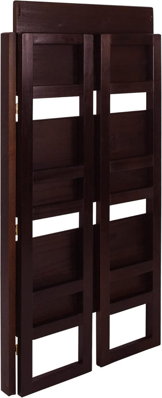 Casual Home 3-Shelf Folding Student Bookcase (20.75" Wide)-Espresso - LeafyLoom