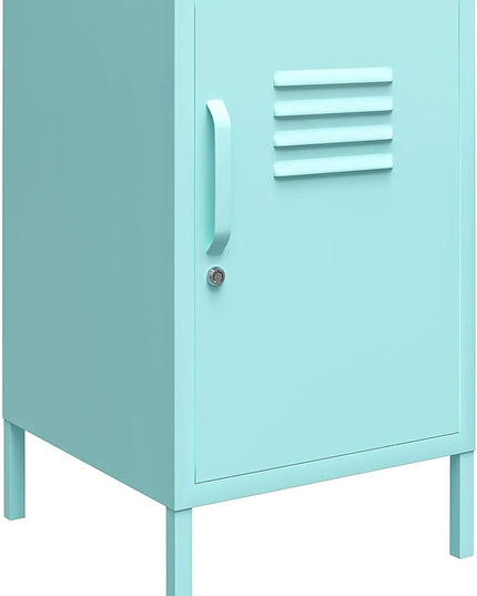 Novogratz Cache Metal Locker, Mint End Table - LeafyLoom
