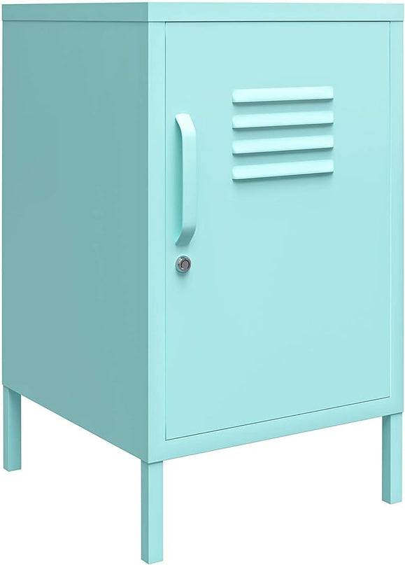 Novogratz Cache Metal Locker, Mint End Table - LeafyLoom