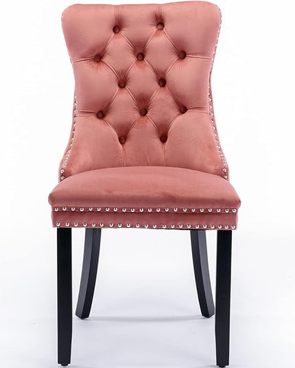 NicBex Haerin-SD-00100-LWJ Dining Chairs, 25.5"x19.7"x37.4", Pink - LeafyLoom