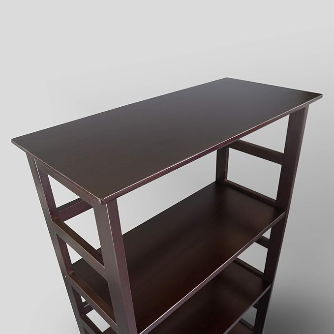 Casual Home Soho Manhattan 4-Shelf Bookcase 26 Wide - Espresso, 304-44 - LeafyLoom