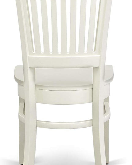 East West Furniture Norden 3 Piece Modern Set Contains a Rectangle Wooden Table with Dropleaf and 2 Dining Chairs, 30x48 Inch, Linen White - LeafyLoom