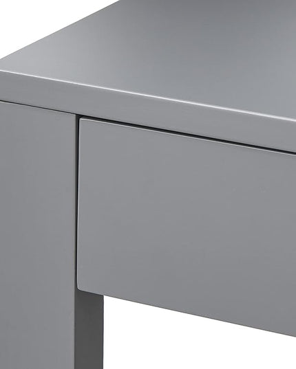 Target Marketing Systems Gabby Home Office, Study Room, Vanity or Bedroom, Computer 2 Drawers, Contemporary Style Desk with Storage, 40” x 20”, Charcoal - LeafyLoom