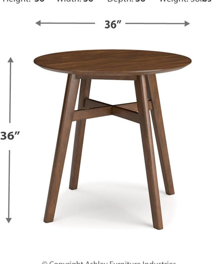 Signature Design by Ashley Lyncott Traditional Counter Height Dining Room Table, Seats up to 4, Brown - LeafyLoom