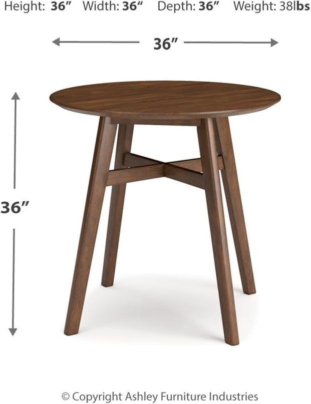 Signature Design by Ashley Lyncott Traditional Counter Height Dining Room Table, Seats up to 4, Brown - LeafyLoom