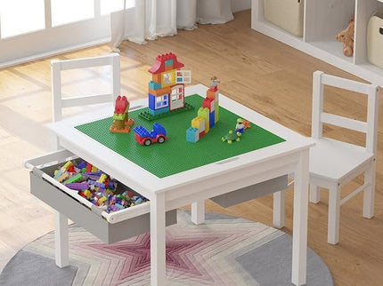 UTEX Child's Wooden Chair Pair for Play or Activity, Set of 2, White … - LeafyLoom