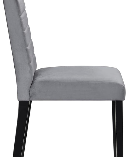 NicBex Dining Table Bar Table and Chairs Set 5Pc Dining Set with 1 Dining Table and 4X Velvet Side Chairs for Kitchen, Breakfast Nook, Small Space, Casual Style, Black - LeafyLoom