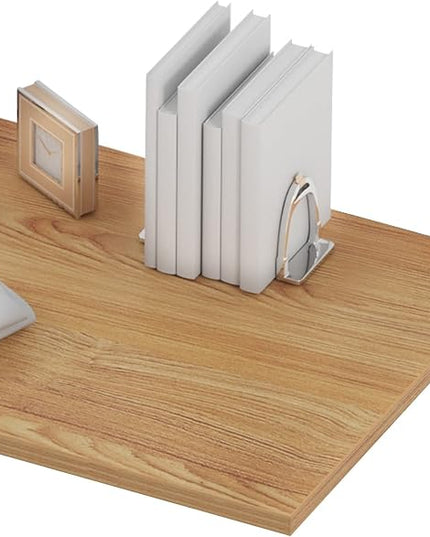 sogesfurniture Computer Desk 47 inches Large Office Desk Computer Table with BIFMA Certification Sturdy Office Desk Writing Desk,Teak with White Leg BHUS-AC3BW-120 - LeafyLoom