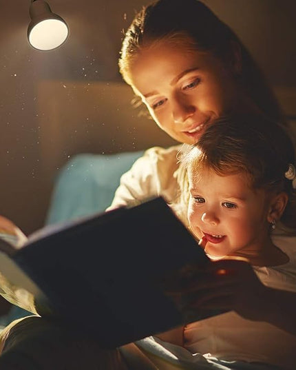 Sun-Rising Clip lamp,360° rotation Clip on Lamp Portable Book Reading Light,Clamp on Desk/Table/Bunk Bed/Cupboard Home Lighting, (Desk lamp,seven colors for your choice) Blue - LeafyLoom