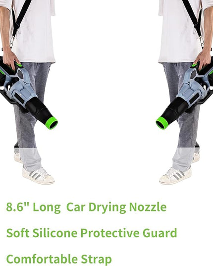 Car Drying Nozzle for EGO Leaf Blower Work for EGO 530 575 580 615 650 765 670 1 Pack + Shoulder Strap - LeafyLoom