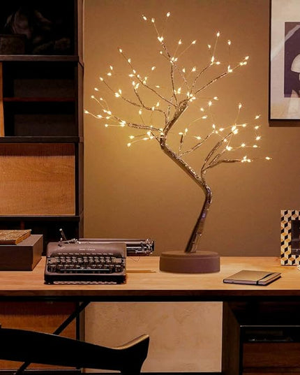 Bonsai Tree Light for Room Decor, Aesthetic Lamps for Living Room, Cute Night Light for House Decor, Good Ideas for Gifts, Home Decorations, Weddings,Christmas, Holidays and More (Warm White,108 LED) - LeafyLoom